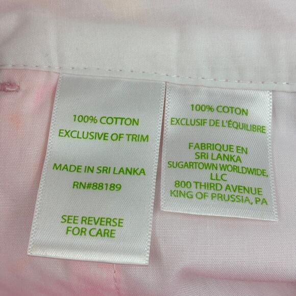 Lilly Pulitzer Buttercup Shorts Size 00 Paradise Pink 5 Inch Inseam Scallop Hem - Picture 12 of 13